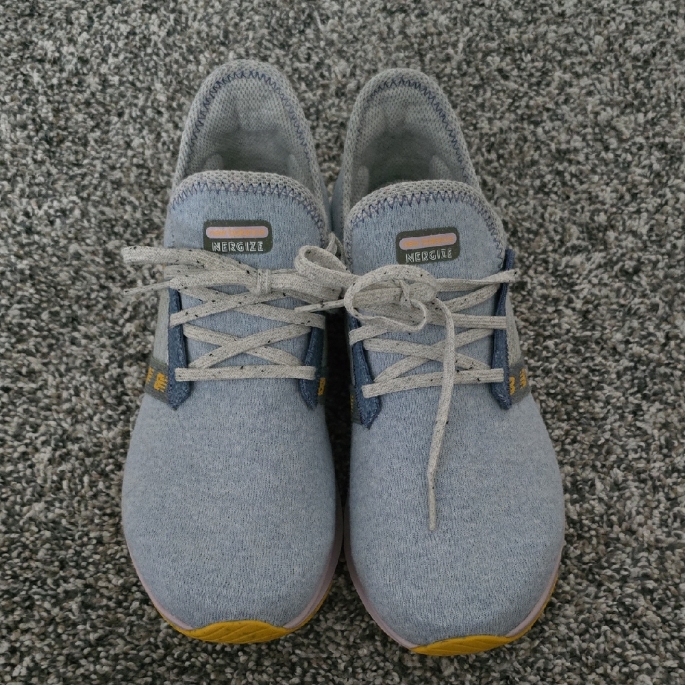 New Balance Gray and Yellow Athletic Shoes